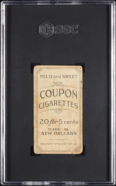 1914 T213 Coupon Cigarettes (Type 2) Frank Smith SGC 1.5