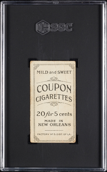 1914 T213 Coupon Cigarettes (Type 2) Otto Knabe SGC 1.5