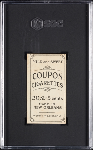 1914 T213 Coupon Cigarettes (Type 2) Larry Doyle Batting SGC Authentic