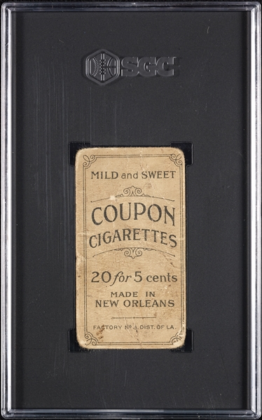 1914 T213 Coupon Cigarettes (Type 2) Tom Downey SGC 1