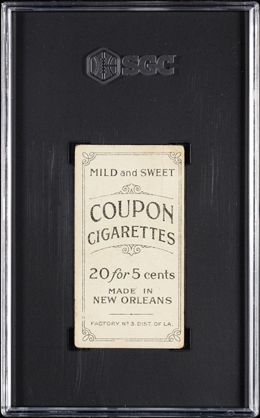 1914 T213 Coupon Cigarettes (Type 2) Thomas Leach Chicago SGC 2