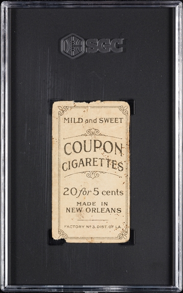 1914 T213 Coupon Cigarettes (Type 2) Ira Thomas Philadelphia, Amer. SGC Authentic