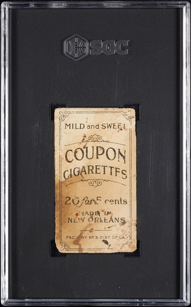 1914 T213 Coupon Cigarettes (Type 2) Ira Thomas Philadelphia, Amer. SGC 1