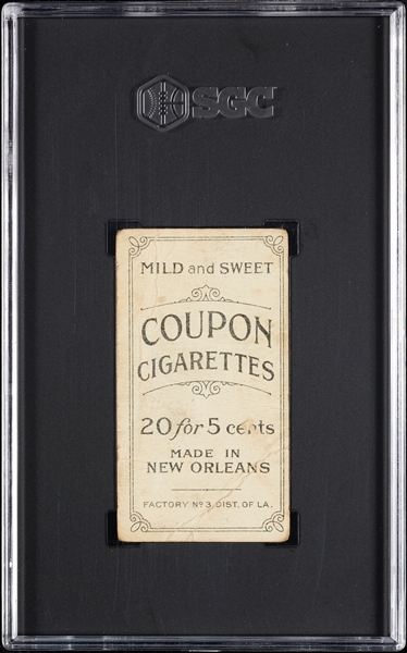 1914 T213 Coupon Cigarettes (Type 2) Jeff Sweeney New York SGC 1