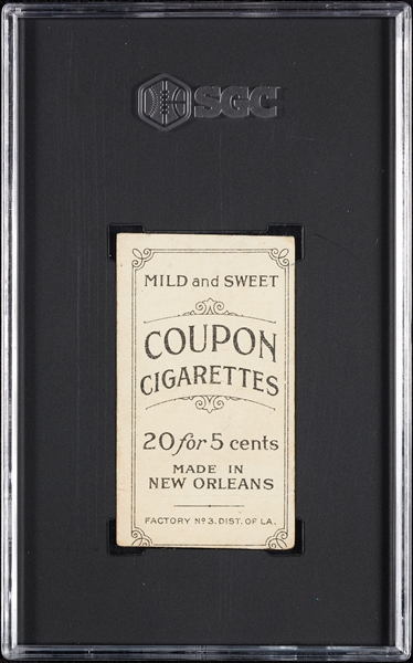1914 T213 Coupon Cigarettes (Type 2) Roger Bresnahan Chicago SGC 1.5