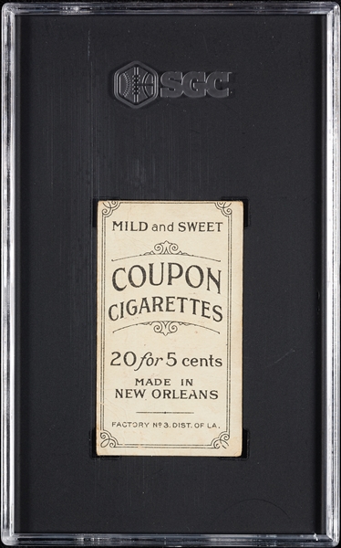 1914 T213 Coupon Cigarettes (Type 2) Bobby Byrne SGC Authentic