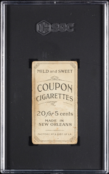 1914 T213 Coupon Cigarettes (Type 2) Jack Warhop New York SGC 1