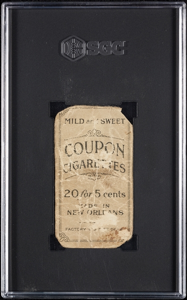 1914 T213 Coupon Cigarettes (Type 2) Jeff Sweeney New York SGC Authentic