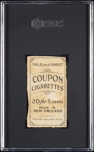 1914 T213 Coupon Cigarettes (Type 2) Mike Mowrey Pittsburgh Nat. SGC Authentic