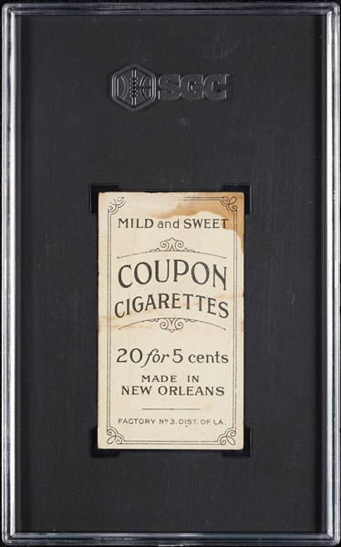 1914 T213 Coupon Cigarettes (Type 2) Tom Needham SGC Authentic