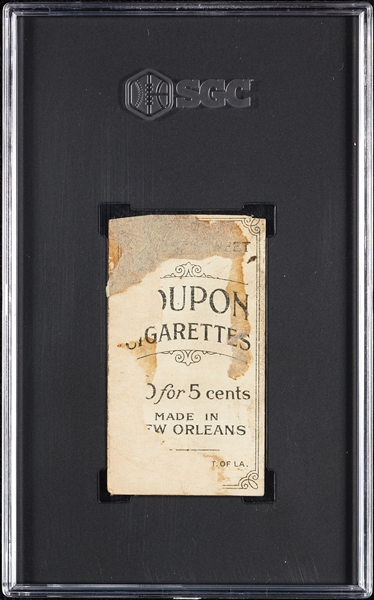 1914 T213 Coupon Cigarettes (Type 2) John Hummel Brooklyn Nat. SGC Authentic