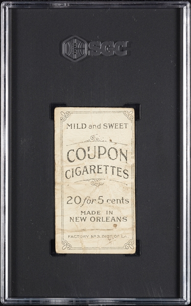 1914 T213 Coupon Cigarettes (Type 2) Hughie Jennings One Hand Showing SGC 1