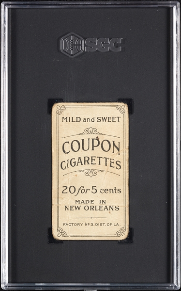 1914 T213 Coupon Cigarettes (Type 2) Joe Kelley New York SGC 1