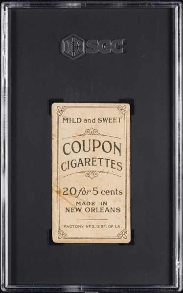 1914 T213 Coupon Cigarettes (Type 2) Fred Merkle SGC 1