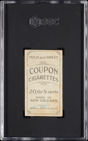1914 T213 Coupon Cigarettes (Type 2) Hughie Jennings Both Hands Showing SGC 1