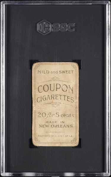 1914 T213 Coupon Cigarettes (Type 2) Dode Paskert Philadelphia Nat. SGC 1