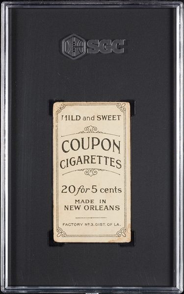 1914 T213 Coupon Cigarettes (Type 2) Mike Donlin .300 Batter 7 Years SGC 1.5