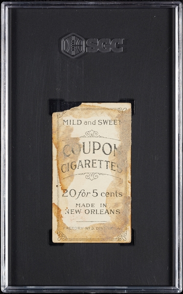 1914 T213 Coupon Cigarettes (Type 2) Mickey Doolan Baltimore, Fielding SGC Authentic