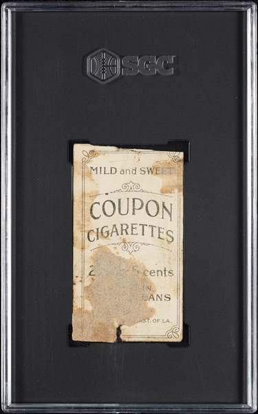 1914 T213 Coupon Cigarettes (Type 2) Tom Downey SGC Authentic