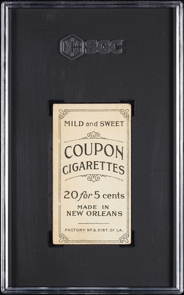 1914 T213 Coupon Cigarettes (Type 2) Buck Herzog B On Shirt SGC 1.5