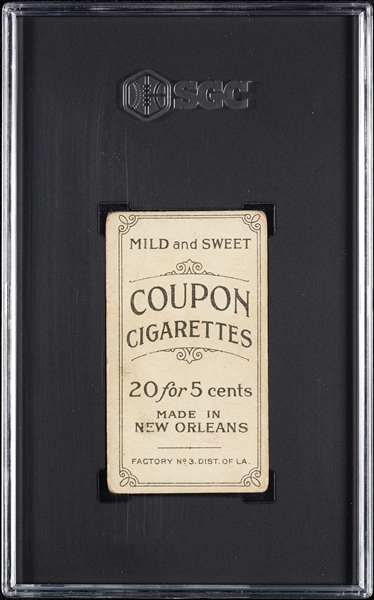 1914 T213 Coupon Cigarettes (Type 2) Larry Doyle Batting SGC 1.5