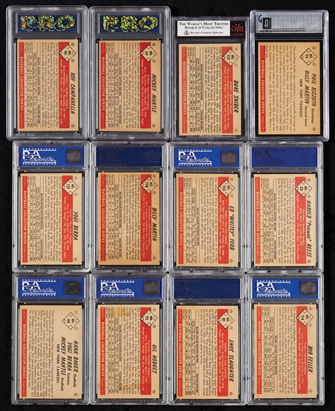 1953 Bowman Color Baseball Super High-Grade All PSA-Slabbed Set (160) - 40th on PSA Set Registry