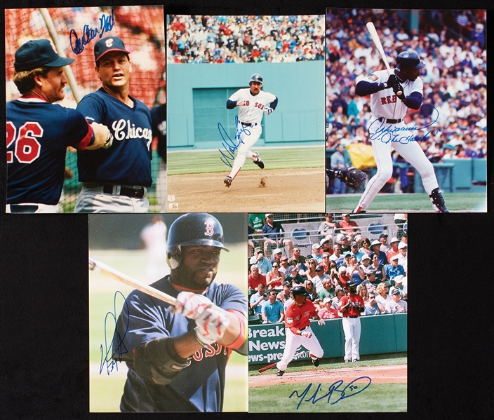 Massive Baseball Signed Photos Group with HOFers, Red Sox Emphasis (330+)