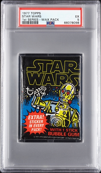 1977 Topps Star Wars Series 1 Wax Pack (Graded PSA 5)