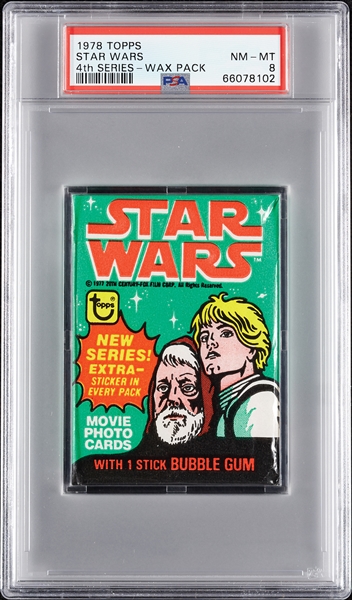 1978 Topps Star Wars Series 4 Wax Pack (Graded PSA 8)
