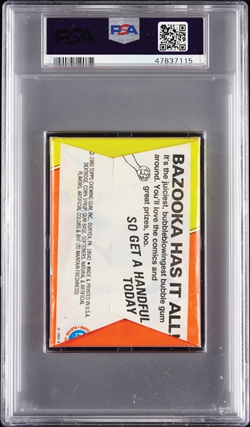 1980 Topps Basketball Wax Pack (Graded PSA 7)