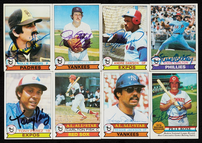 Signed 1979 Topps Baseball Near Set (688)