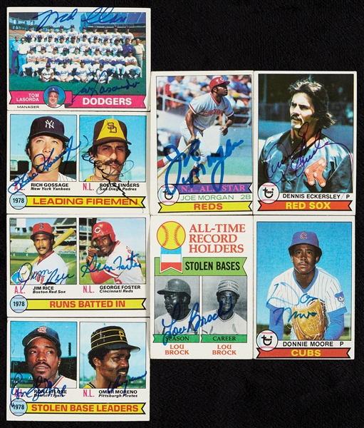 Signed 1979 Topps Baseball Near Set (688)