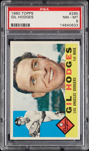 1960 Topps Gil Hodges No. 295 PSA 8
