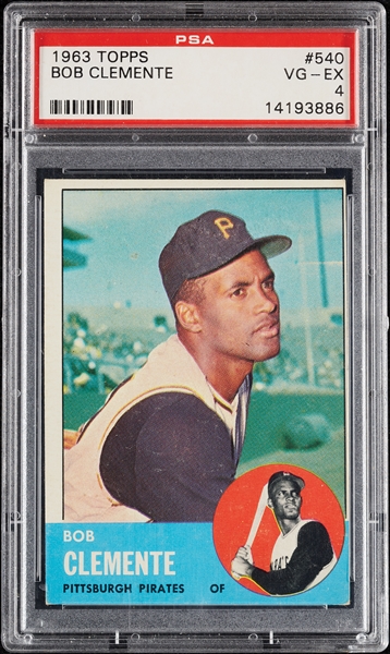 1963 Topps Roberto Clemente No. 540 PSA 4