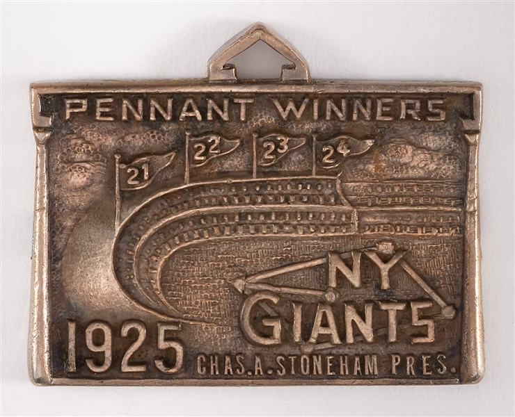 1925 New York Giants Season Pass Polo Grounds Pendant