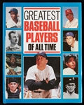 Multi-Signed Greatest Baseball Players of All-Time Book with 39 Signatures with Williams, Mays, Aaron