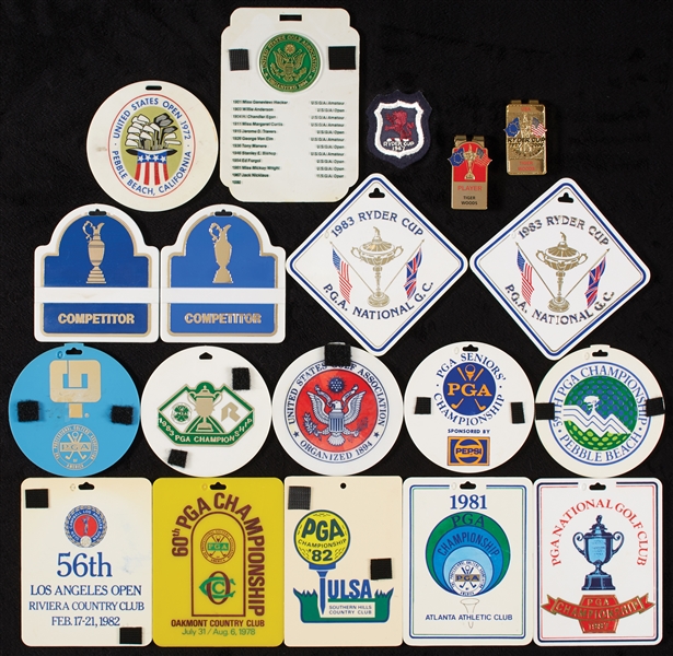 Golf Bag Tag Collection with Jack Nicklaus 1972 & 1980 US Open Wins (21)
