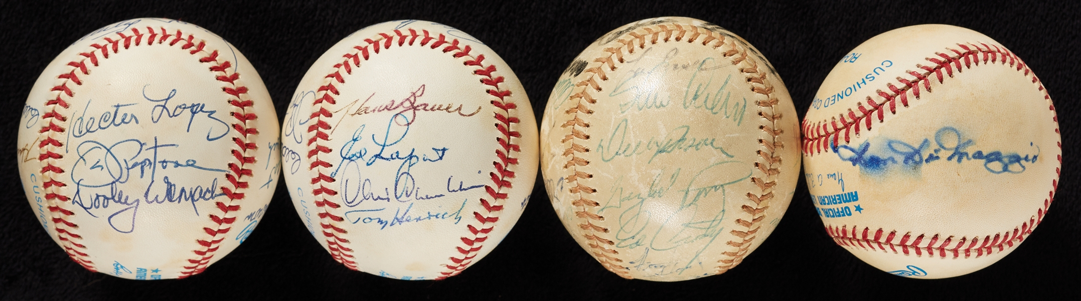 Multi-Signed Baseball Group with Lefty Gomez, Elston Howard (4)