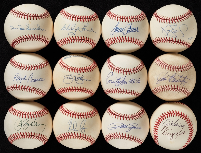 Single-Signed Baseball Group with Tom Seaver, Ford (33)