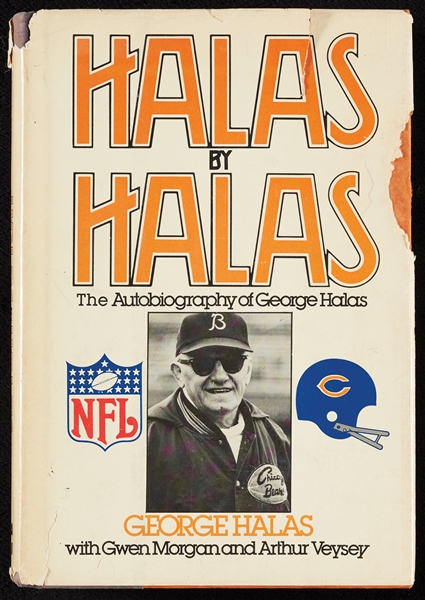 George Halas Signed Halas By Halas Hardcover Book (Graded PSA/DNA 10)