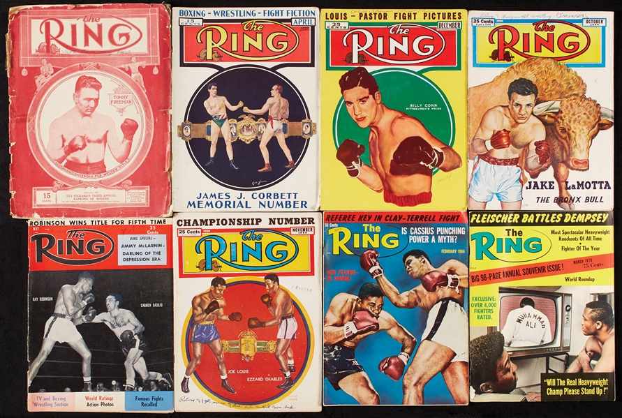 1927-78 Massive Hoard of Vintage Ring Magazines Plus Extras (57)
