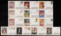 Baseball Signed FDC Group with DiMaggio, Williams (13)