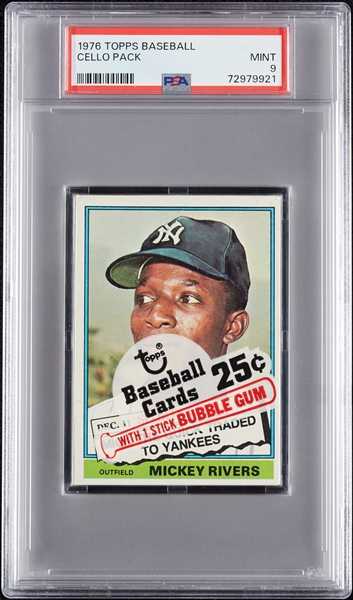 1976 Topps Baseball Cello Pack (Graded PSA 9)