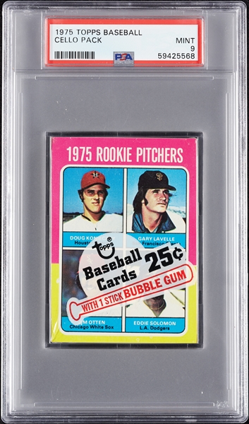 1975 Topps Baseball Cello Pack (Graded PSA 9)