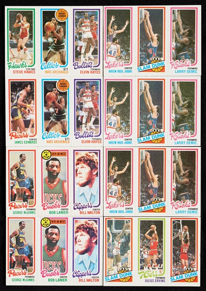 1980 Topps Basketball Large Group, 134 HOFers (245)