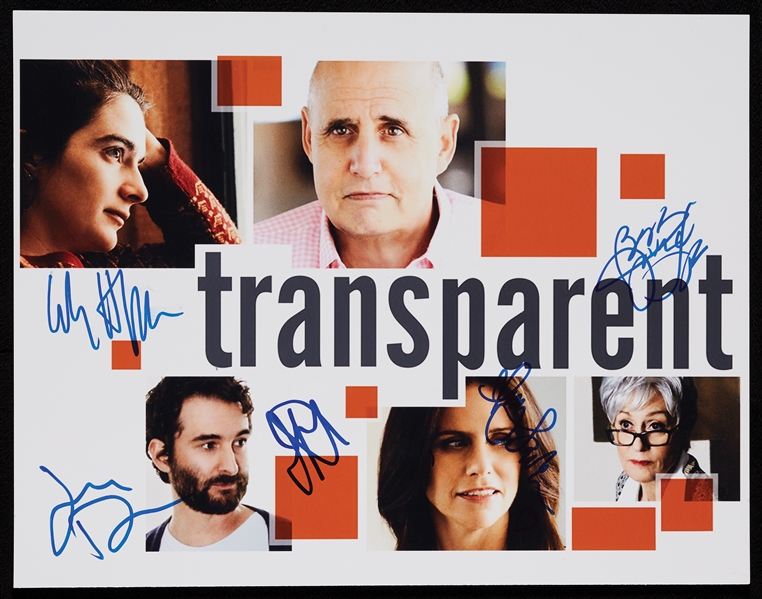Transparent Cast-Signed 11x14 Photo (BAS)