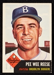 1953 Topps Pee Wee Reese No. 76 (Shortprint) EX+