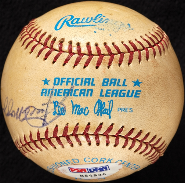 Mickey Mantle, Joe DiMaggio & Willie Mays Signed OAL Baseball (PSA/DNA)