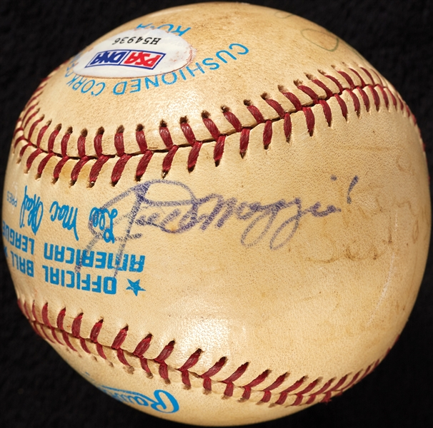 Mickey Mantle, Joe DiMaggio & Willie Mays Signed OAL Baseball (PSA/DNA)