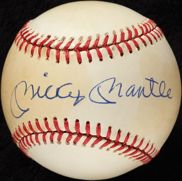 Mickey Mantle Single-Signed OAL Baseball (BAS)